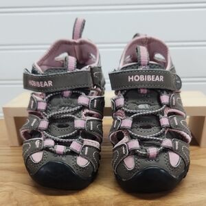 Hobibear Kids Outdoor Sandals - Pink and Gray Size EU25/US 8.5-9